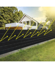 Trak črn za panelno ograjo 35m