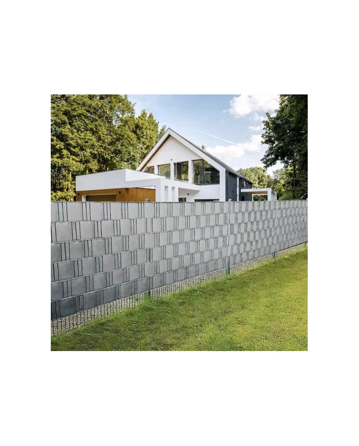 Trak za panelno ograjo siv 35m