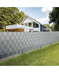 Trak za panelno ograjo siv 35m