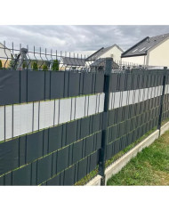 Trak za panelno ograjo siv 35m