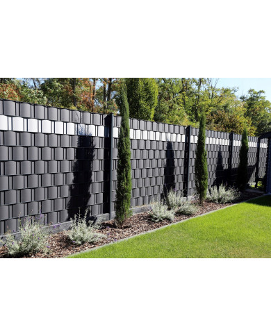 PVC Trak za panelno ograjo antracit 35m 650g