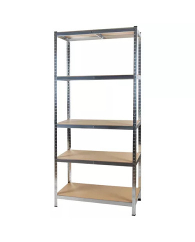 Kovinski skladiščni regal 180x90x40cm brez vijakov 175kg