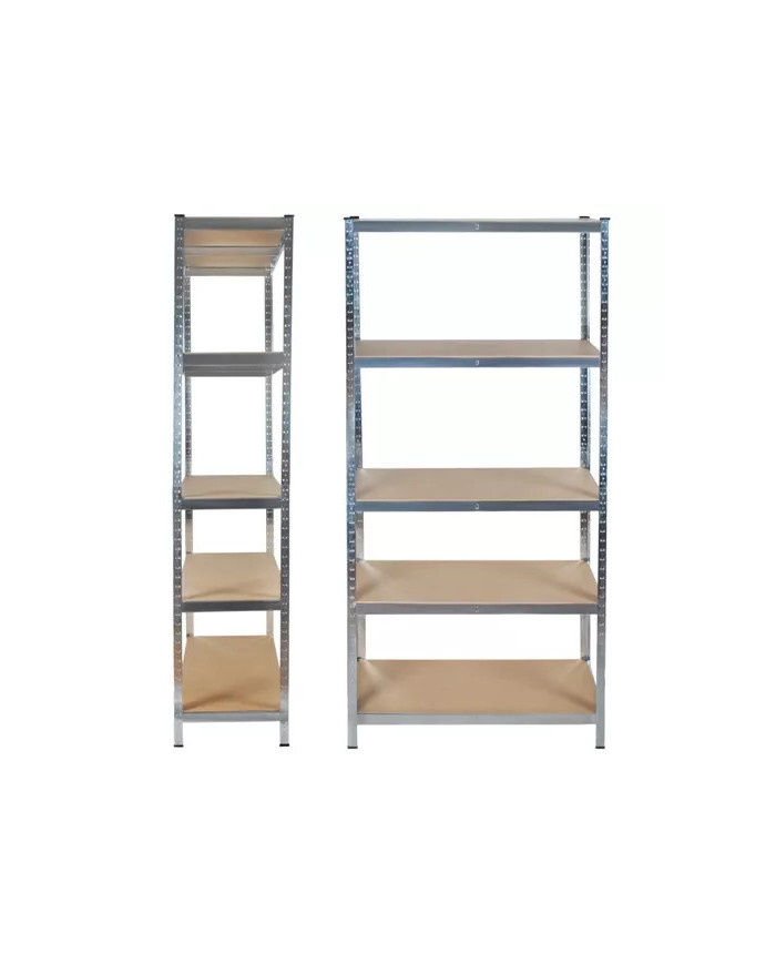 Kovinski skladiščni regal 180x90x40cm brez vijakov 175kg