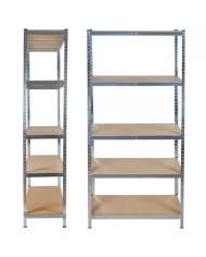 Kovinski skladiščni regal 180x90x40cm brez vijakov 175kg