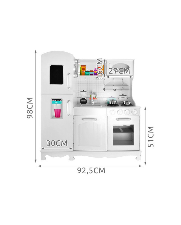 Otroška kuhinja bela XXL