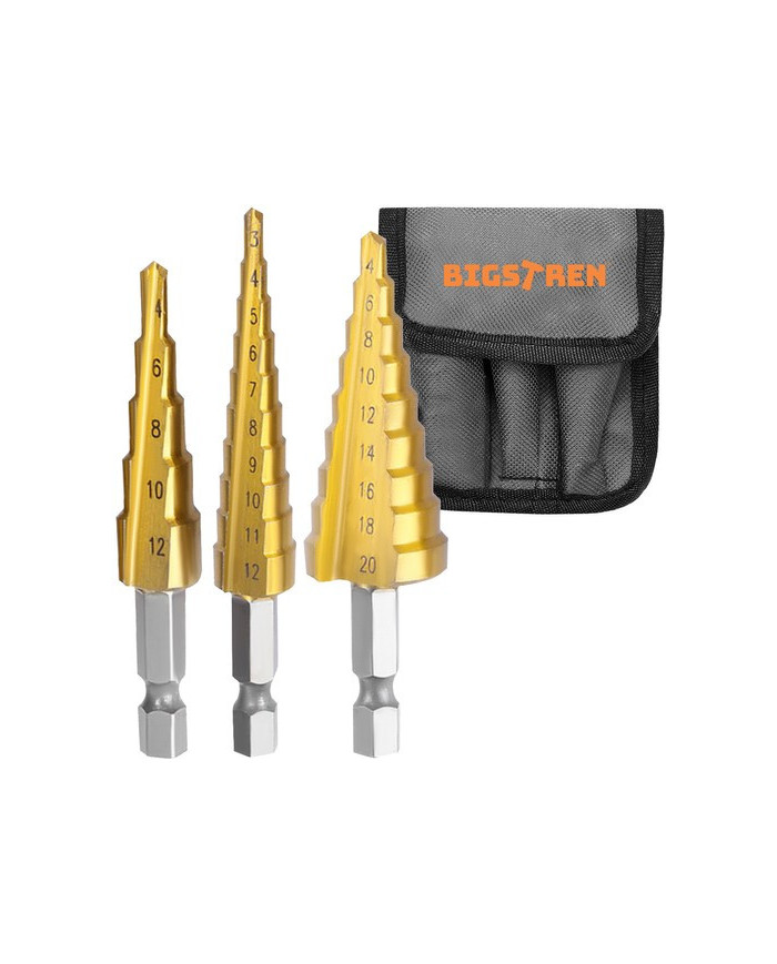 Set stožčastih svedrov HSS HEX konusna povrtala smrekica 3-20mm