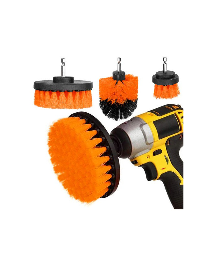 Set 4 HEX čistilnih ščetk za vijačnik do 120mm