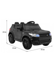 Otroški avto na akumulator črn Rapid Racer