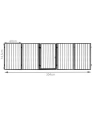 Zaščitna varnostna ograja za kamine