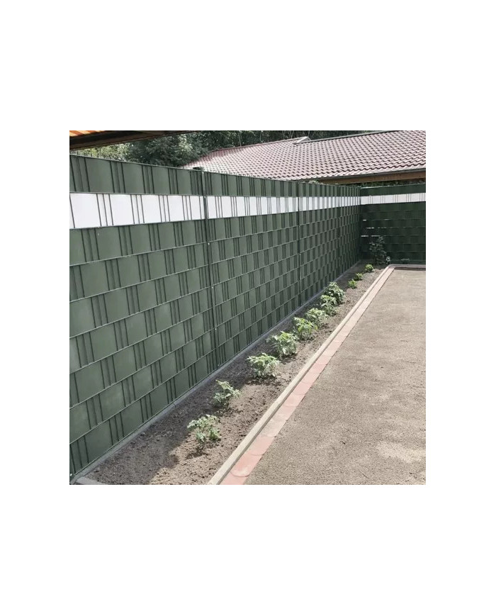 PVC Trak za panelno ograjo zelen 35m 630g