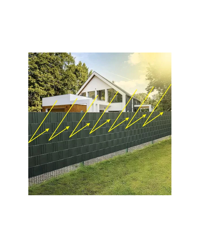 PVC Trak za panelno ograjo zelen 35m 630g