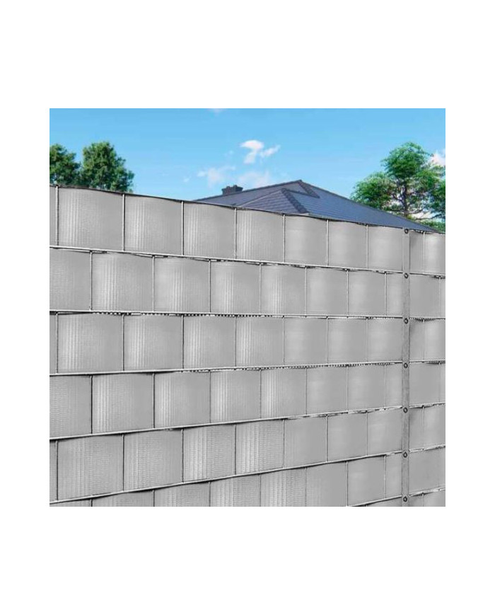 PVC Trak za panelno ograjo siv 35m 630g