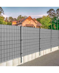 PVC Trak za panelno ograjo siv 35m 630g