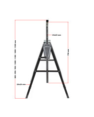 2x Nastavljiva Gradbena Koza - mizarska stolica